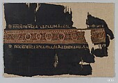 Textile Fragment, Wool, linen; plain weave, tapestry weave