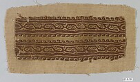 Band Fragment, Wool; tapestry woven