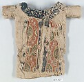 Doll's Tunic, Wool, linen; plain weave, tapestry weave