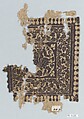 Textile Fragment, Wool, linen; plain weave, tapestry weave