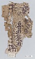 Textile Fragment, Wool, linen; plain weave, tapestry weave