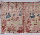 Textile Fragment, Silk, metal wrapped thread
