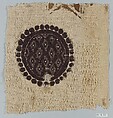 Textile Fragment, Wool, linen; plain weave, tapestry weave, weft loop weave