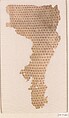 Textile Fragment, Linen, silk; plain weave, brocaded