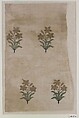 Textile Fragment, Silk and metal wrapped thread; brocaded