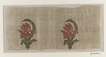Textile Fragment, Silk; brocaded
