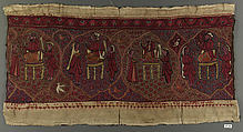Band, Silk on linen; embroidered