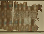 Fragment of a Mantle, Cotton; plain weave, resist-dyed (ikat), embroidered
