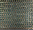 Cover, Silk, metal wrapped thread; woven