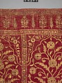 Floral Tent Panel, Silk, gold; cut velvet, painted