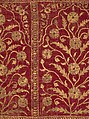 Floral Tent Panel, Silk, gold; cut velvet, painted