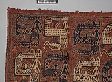 Dragon Carpet, Wool, cotton; plain weave with supplementary-weft embroidery (Soumak)