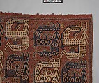 Dragon Carpet, Wool, cotton; plain weave with supplementary-weft embroidery (Soumak)