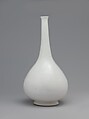Bottle with Incised Decoration, Stonepaste; incised under transparent glaze (Gombroon ware)