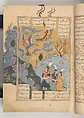 Folio 32r Shahnama (Book of Kings) of Firdausi, Shah Muhammad of Sabzavar, Ink, opaque watercolor, and gold on paper