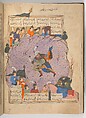 Folio 222v Shahnama (Book of Kings) of Firdausi, Shah Muhammad of Sabzavar, Ink, opaque watercolor, and gold on paper