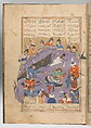 Shahnama (Book of Kings) of Firdausi, Shah Muhammad of Sabzavar, Ink, opaque watercolor, and gold on paper