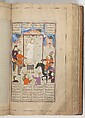Shahnama (Book of Kings) of Firdausi, Painting by Mu&#39;in Musavvir (Iranian, active 1630s–90s), Ink, opaque watercolor, gold, and silver on paper