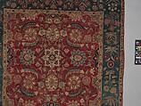 Carpet with Scrolling Vines and Blossoms, Silk (warp and weft), pashmina wool (pile); asymmetrically knotted pile