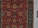 Carpet with Scrolling Vines and Blossoms, Silk (warp and weft), pashmina wool (pile); asymmetrically knotted pile