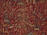 Carpet with Palm Trees, Ibexes, and Birds, Cotton (warp and weft), wool (pile); asymmetrically knotted pile