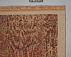 Carpet with Palm Trees, Ibexes, and Birds, Cotton (warp and weft), wool (pile); asymmetrically knotted pile