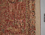Carpet with Palm Trees, Ibexes, and Birds, Cotton (warp and weft), wool (pile); asymmetrically knotted pile