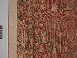 Carpet with Palm Trees, Ibexes, and Birds, Cotton (warp and weft), wool (pile); asymmetrically knotted pile