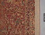 Carpet with Palm Trees, Ibexes, and Birds, Cotton (warp and weft), wool (pile); asymmetrically knotted pile