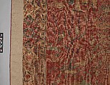 Carpet with Palm Trees, Ibexes, and Birds, Cotton (warp and weft), wool (pile); asymmetrically knotted pile