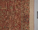 Carpet with Palm Trees, Ibexes, and Birds, Cotton (warp and weft), wool (pile); asymmetrically knotted pile