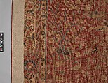 Carpet with Palm Trees, Ibexes, and Birds, Cotton (warp and weft), wool (pile); asymmetrically knotted pile