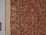 Carpet with Palm Trees, Ibexes, and Birds, Cotton (warp and weft), wool (pile); asymmetrically knotted pile