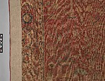 Carpet with Palm Trees, Ibexes, and Birds, Cotton (warp and weft), wool (pile); asymmetrically knotted pile