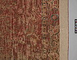 Carpet with Palm Trees, Ibexes, and Birds, Cotton (warp and weft), wool (pile); asymmetrically knotted pile
