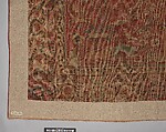 Carpet with Palm Trees, Ibexes, and Birds, Cotton (warp and weft), wool (pile); asymmetrically knotted pile