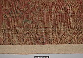 Carpet with Palm Trees, Ibexes, and Birds, Cotton (warp and weft), wool (pile); asymmetrically knotted pile