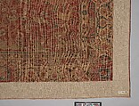 Carpet with Palm Trees, Ibexes, and Birds, Cotton (warp and weft), wool (pile); asymmetrically knotted pile