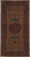 The Anhalt Medallion Carpet, Cotton (warp), silk (weft), wool (pile); asymmetrically knotted pile