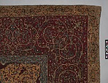 The Anhalt Medallion Carpet, Cotton (warp), silk (weft), wool (pile); asymmetrically knotted pile