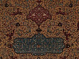The Anhalt Medallion Carpet, Cotton (warp), silk (weft), wool (pile); asymmetrically knotted pile