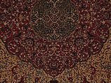 The Anhalt Medallion Carpet, Cotton (warp), silk (weft), wool (pile); asymmetrically knotted pile