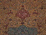 The Anhalt Medallion Carpet, Cotton (warp), silk (weft), wool (pile); asymmetrically knotted pile