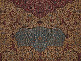 The Anhalt Medallion Carpet, Cotton (warp), silk (weft), wool (pile); asymmetrically knotted pile
