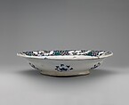 Plate with Grapes, Stonepaste; polychrome painted under transparent glaze