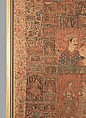 Kalamkari Hanging with Figures in an Architectural Setting, Cotton; plain weave, mordant-painted and dyed, resist-dyed