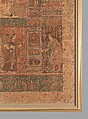 Kalamkari Hanging with Figures in an Architectural Setting, Cotton; plain weave, mordant-painted and dyed, resist-dyed