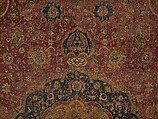 The Seley Carpet, Silk (warp), cotton (weft), wool (weft and pile); asymmetrically knotted pile 