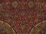 The Seley Carpet, Silk (warp), cotton (weft), wool (weft and pile); asymmetrically knotted pile 