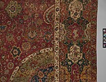 The Seley Carpet, Silk (warp), cotton (weft), wool (weft and pile); asymmetrically knotted pile 